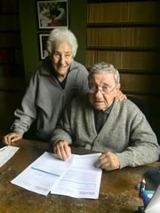 Salvatore Rizzo e la moglie Giuliana